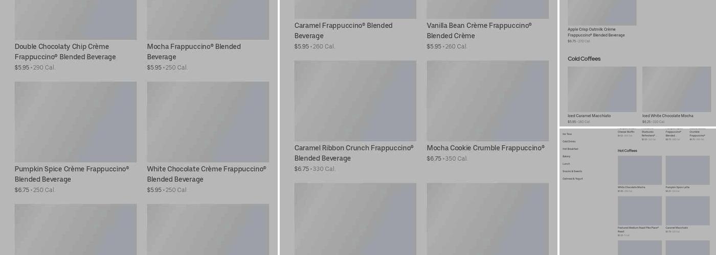 Starbucks Menu