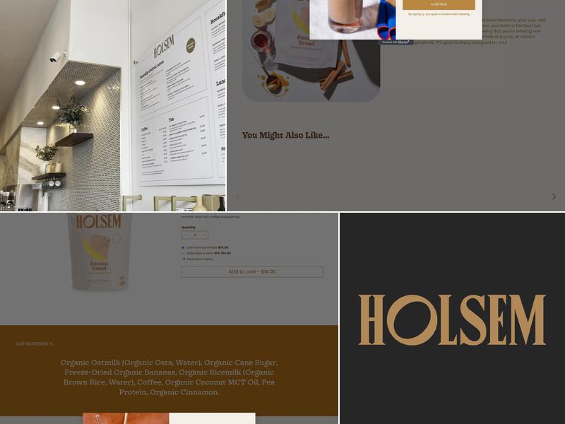Holsem Coffee Menu