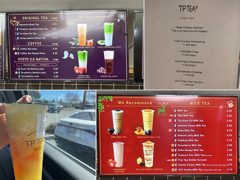 TP TEA Cupertino Menu