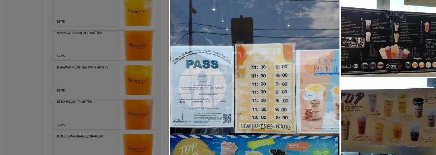 Sharetea Menu