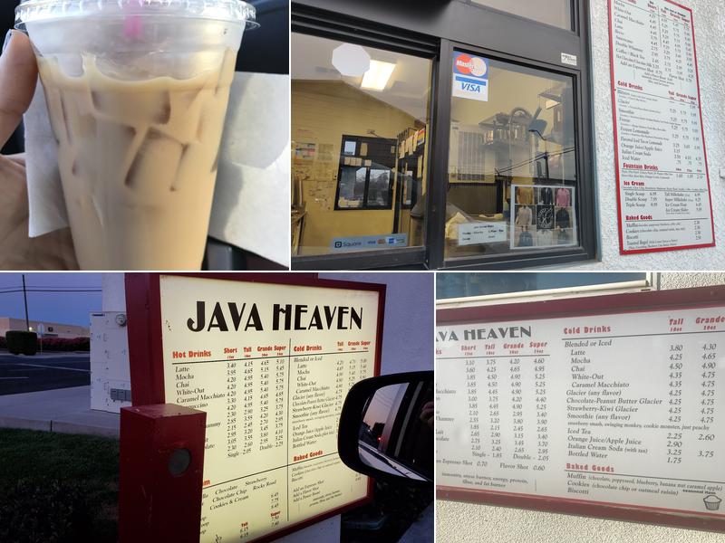 Java Heaven Menu