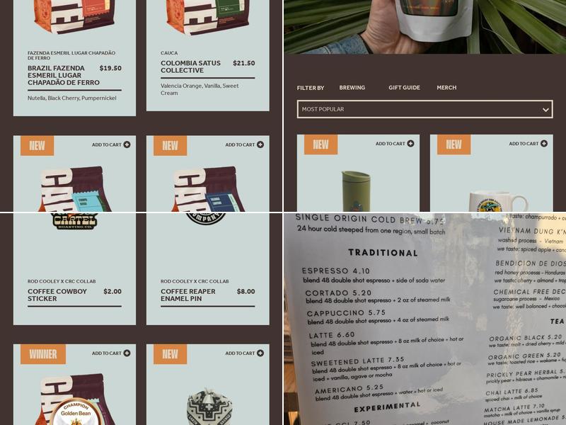 Cartel Roasting Co Menu