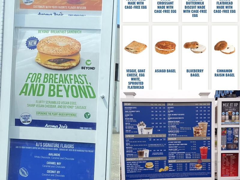 Aroma Joe's Drive-Thru Menu