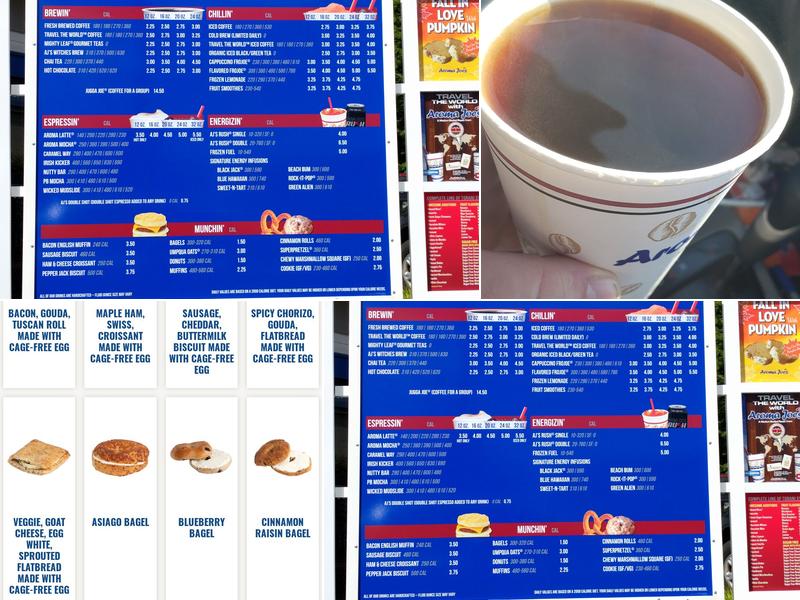 Aroma Joe's Menu