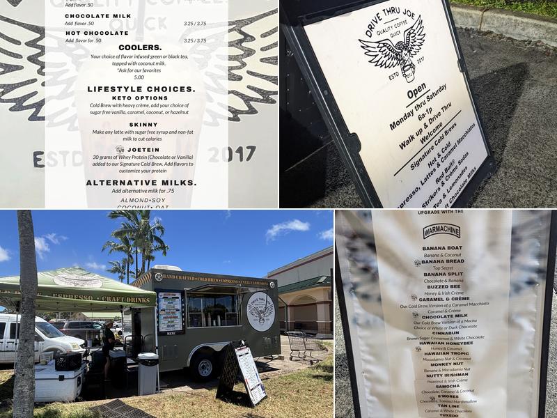 Drive Thru Joe Coffee Menu