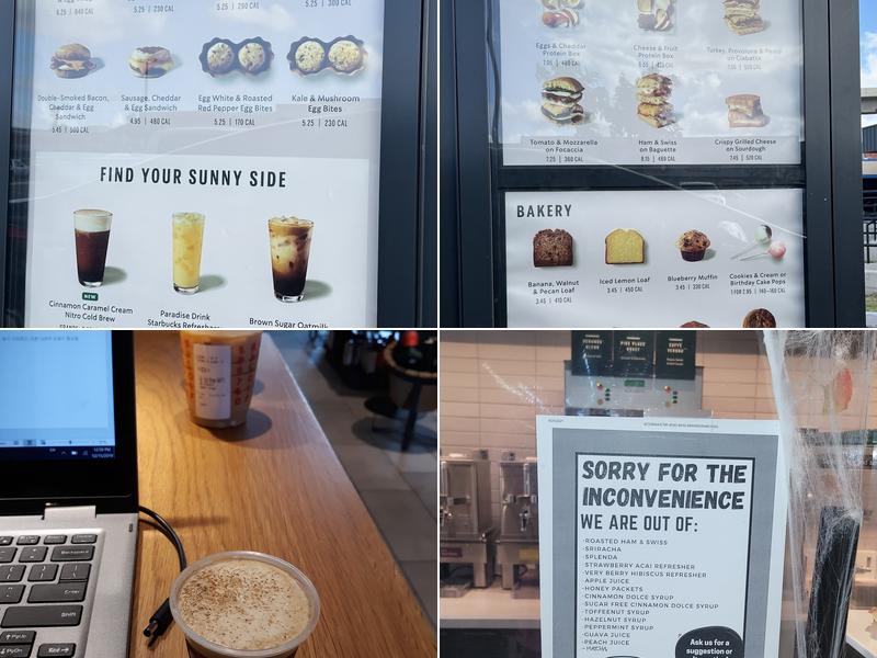 Starbucks Menu