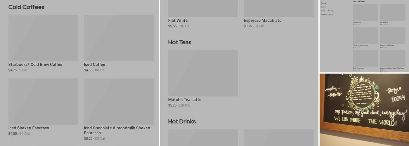 Starbucks Menu