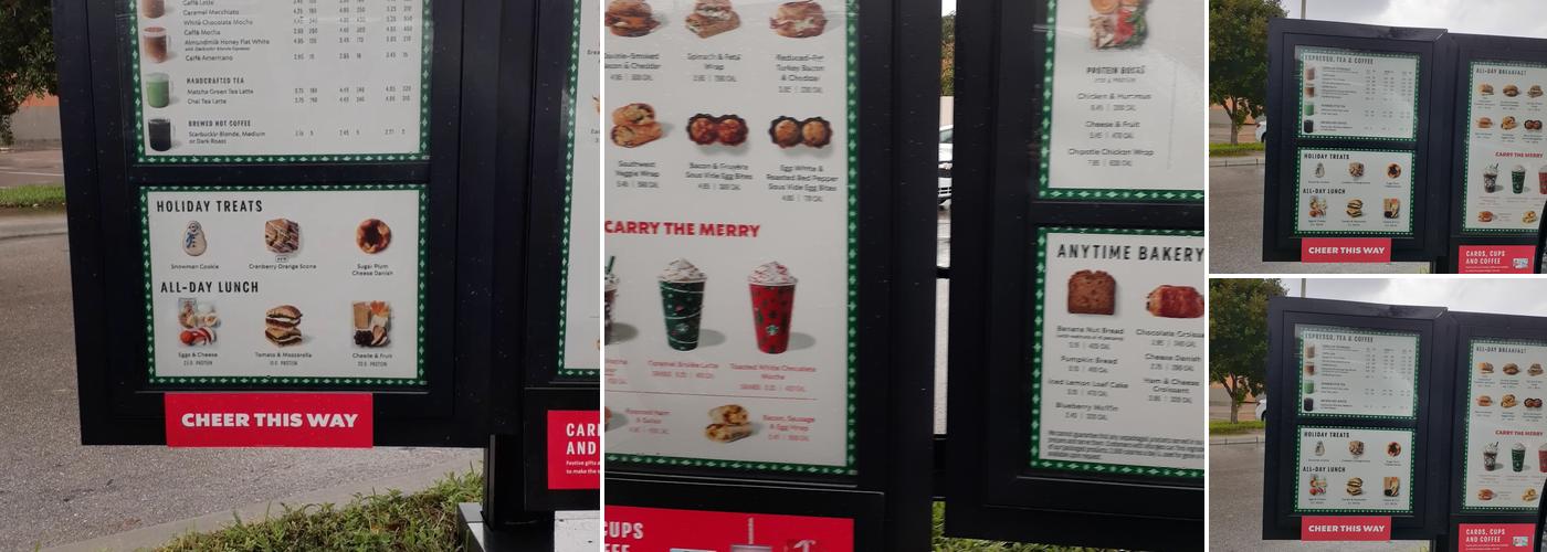 Starbucks Menu