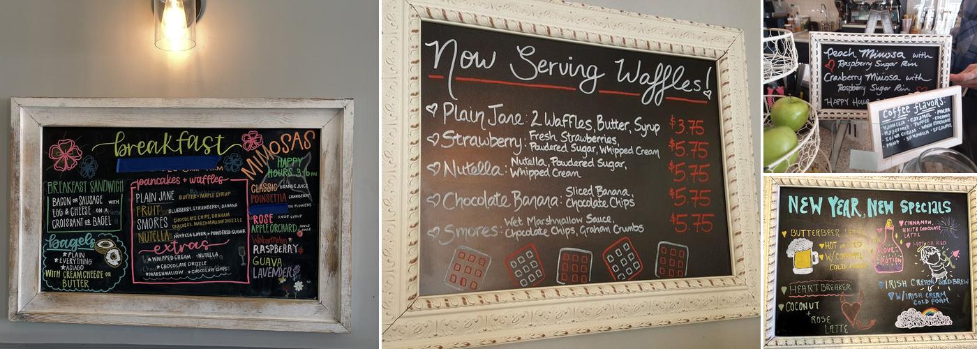 ChocoLattes Menu