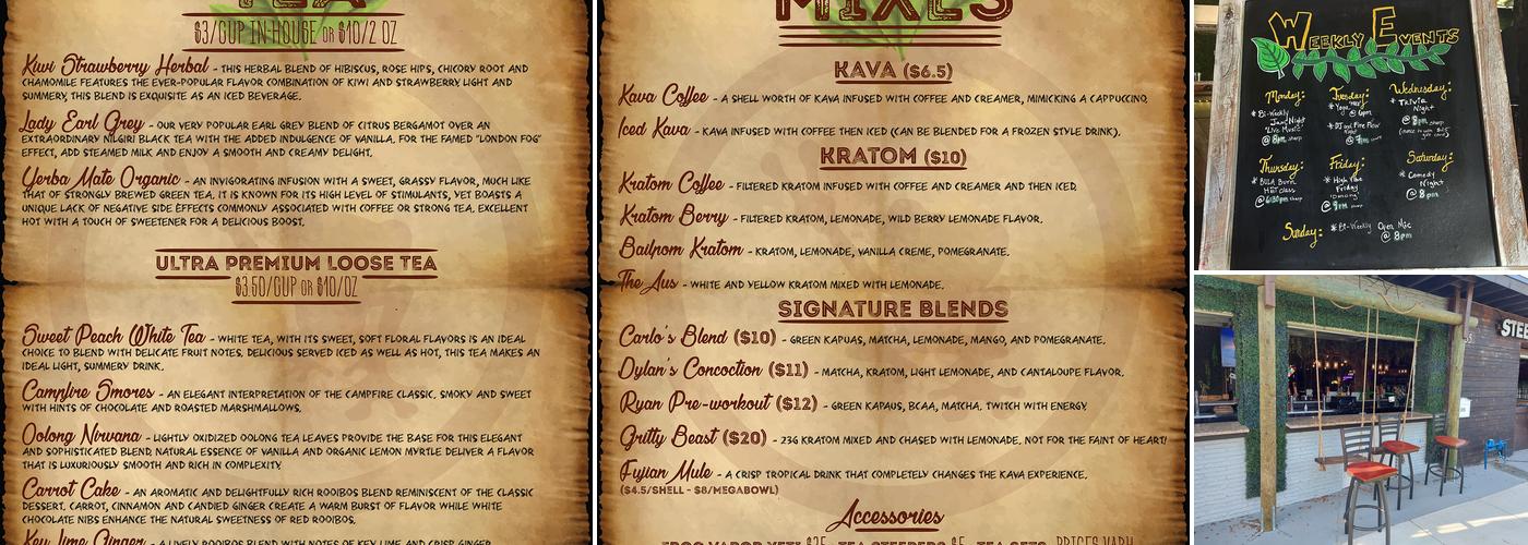 Steep Station Kava Bar Menu