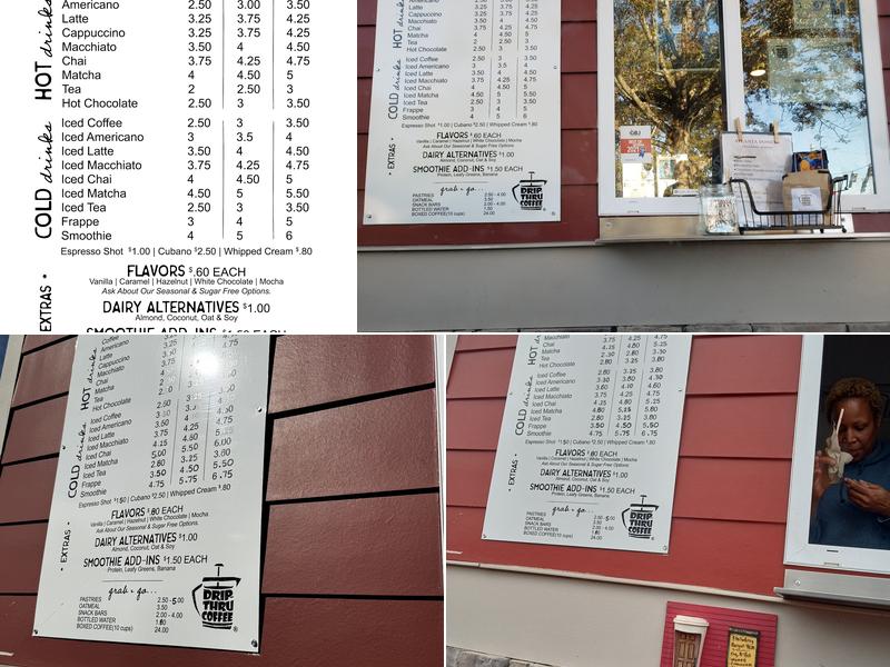 Drip-Thru Coffee® Menu