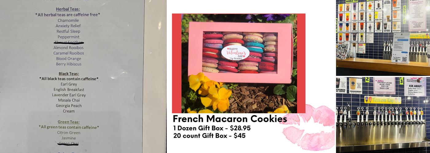 Tiny Bubbles Tea Bar Menu
