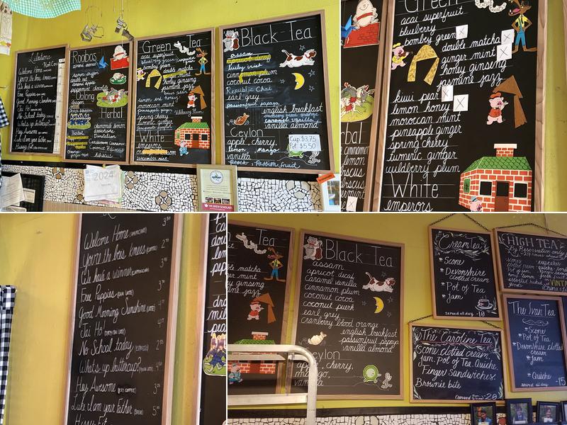 Dr. Bombay's Underwater Tea Party Menu