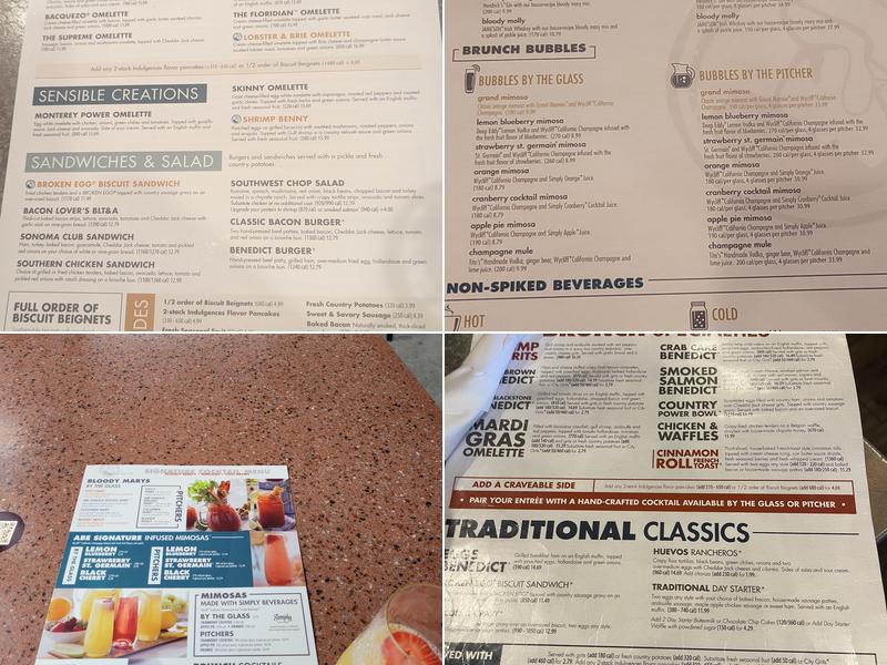 Another Broken Egg Cafe Menu
