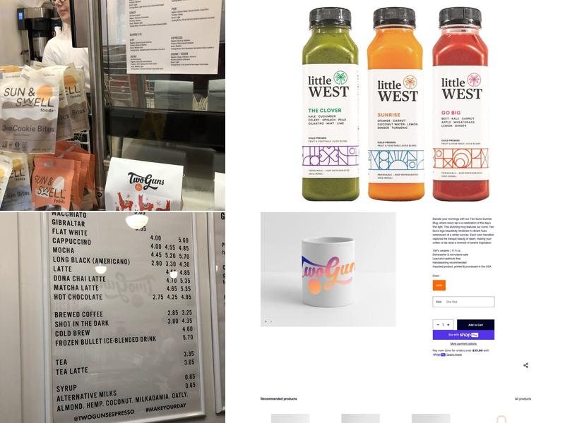 Two Guns Espresso Menu