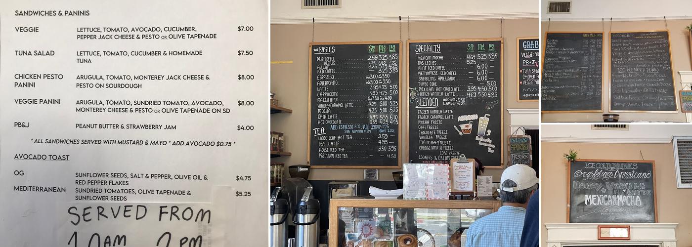 Kaldi Coffee & Tea Menu