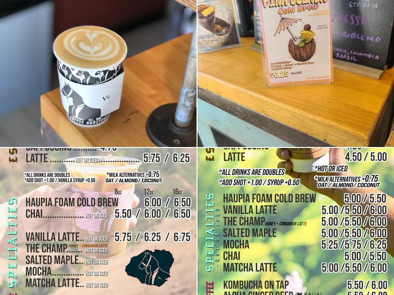 Dark Horse Coffee Roasters Menu