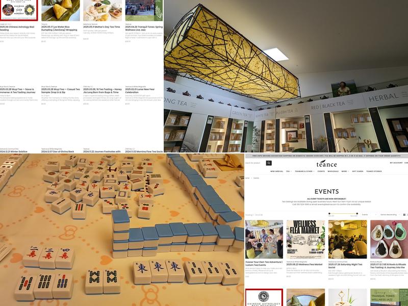 Teance Fine Teas Menu