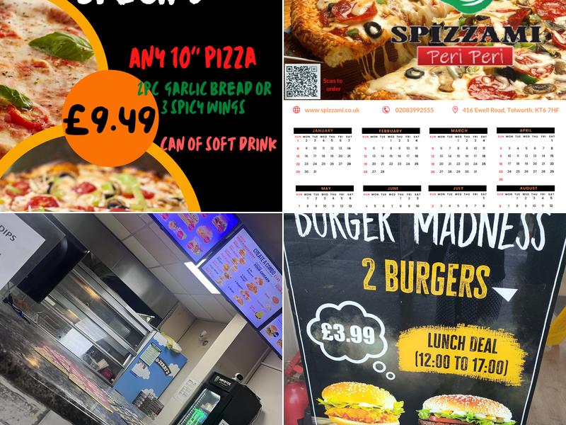 Spizzami Peri Peri Menu