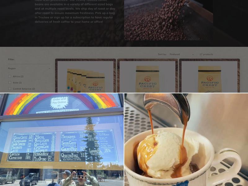 Pacific Crest Coffee Company Menu