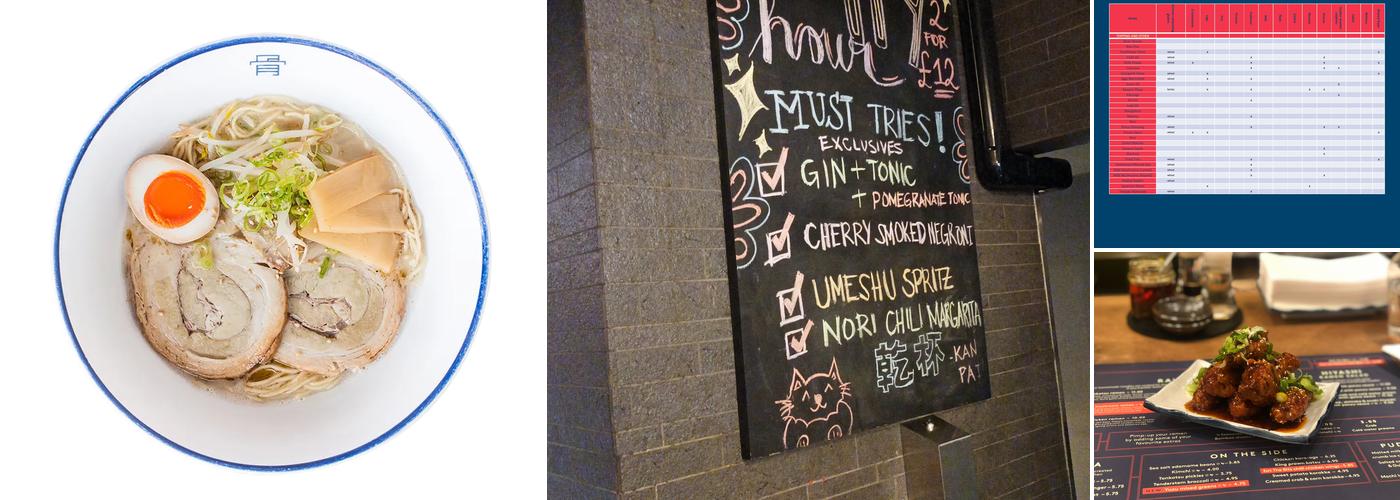 Tonkotsu Notting Hill Menu