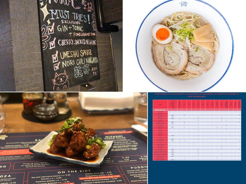 Tonkotsu Notting Hill Menu