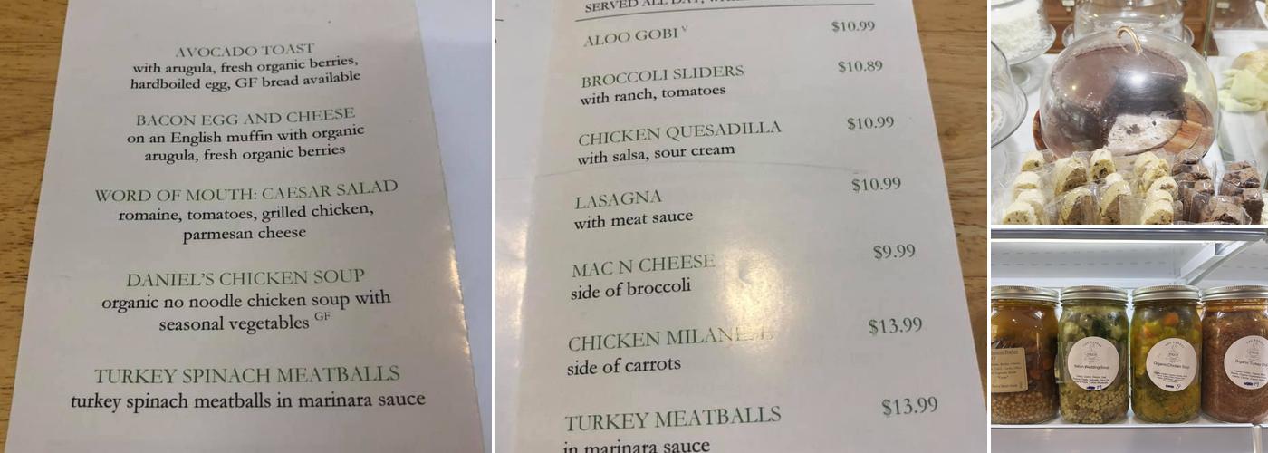 The Market at Union Hall Menu