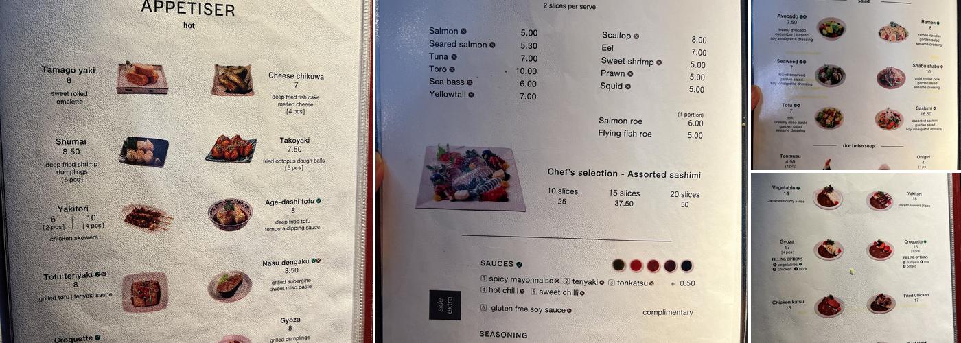 Cocoro Bayswater Menu