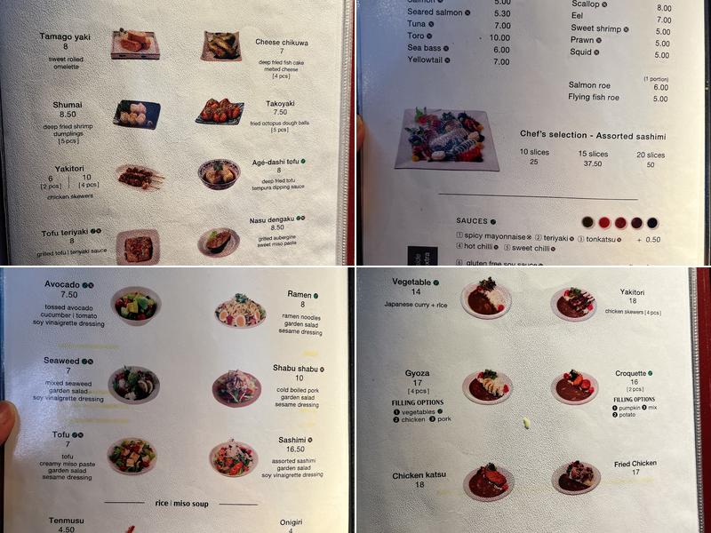 Cocoro Bayswater Menu