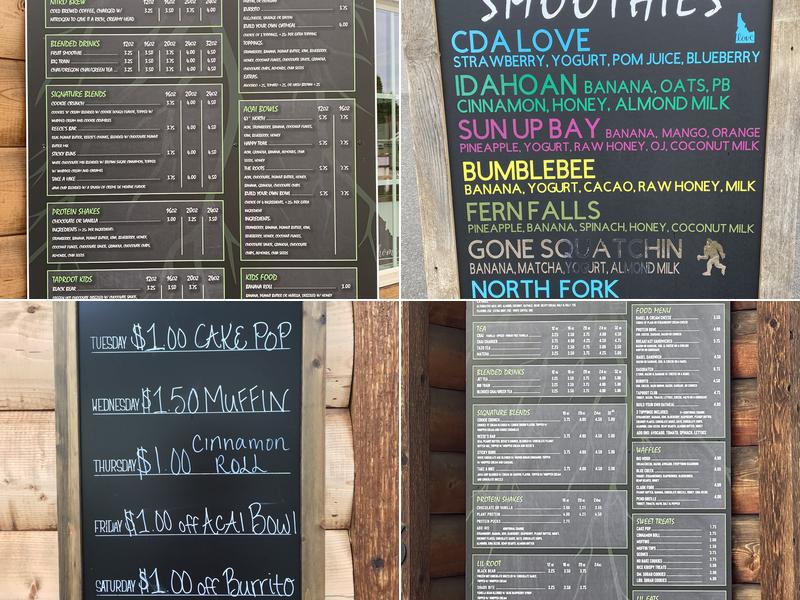 Taproot Espresso Menu