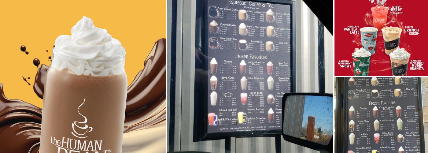 The Human Bean Menu