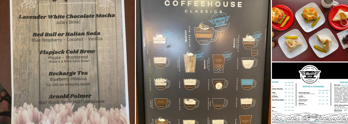 Moxie Java Bistro Menu