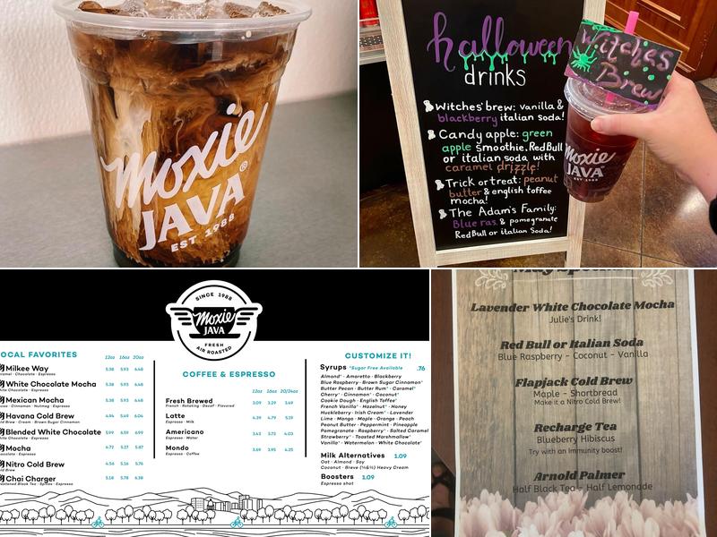Moxie Java Bistro Menu