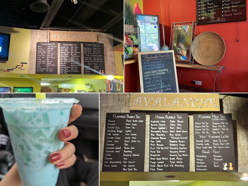 Avalanche Bubble Tea Menu