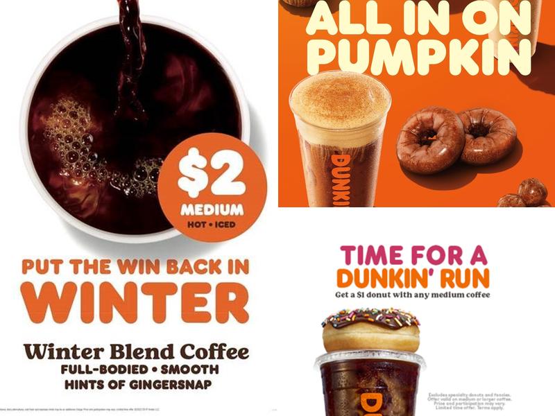 Dunkin' Menu