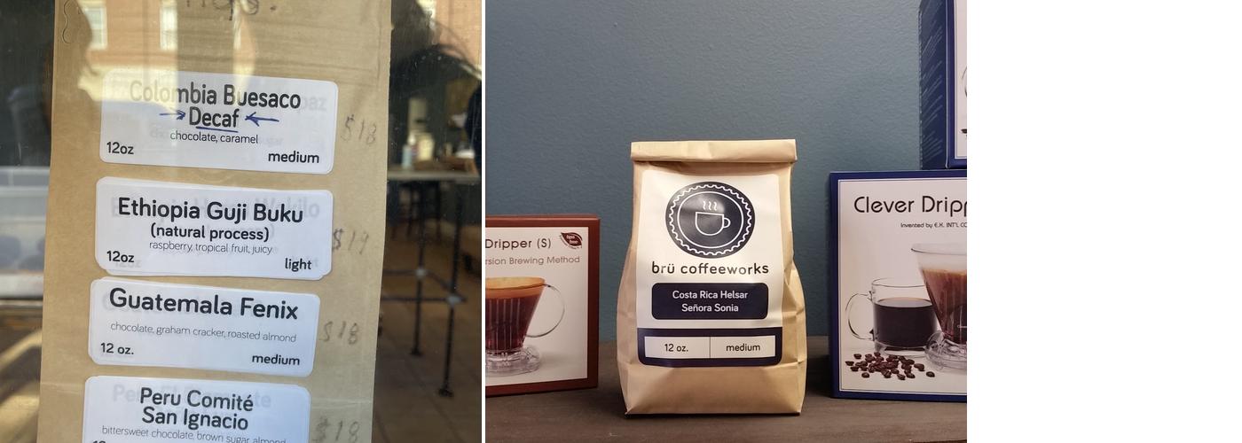 Brü Coffeeworks Menu