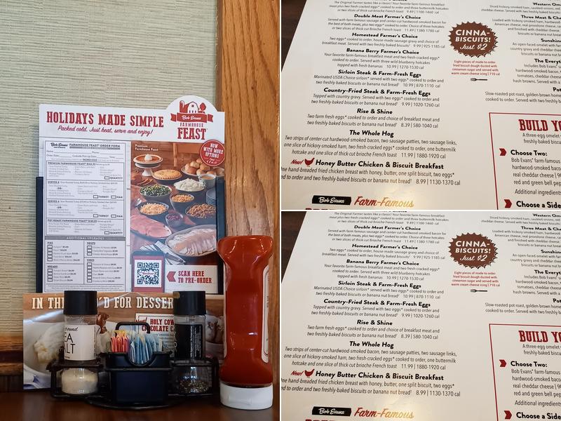 Bob Evans Menu