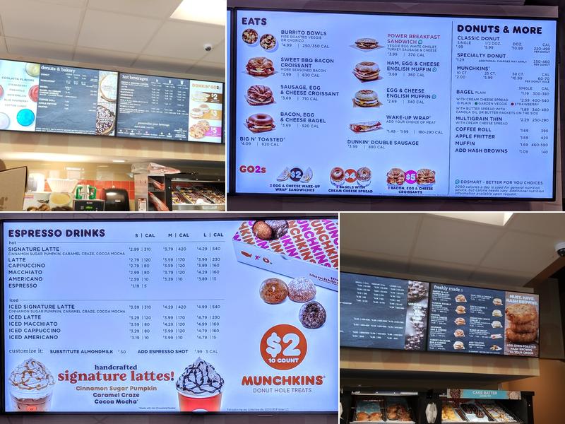 Dunkin' Menu