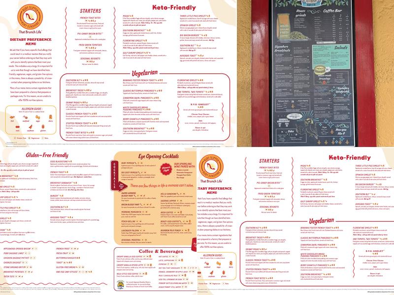 Ruby Slipper Cafe Menu