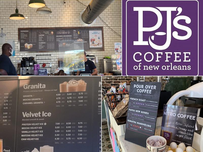 PJ's Coffee Menu