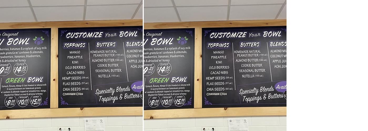 SoBol Beverly Menu