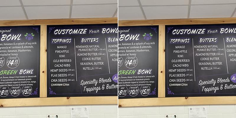 SoBol Beverly Menu