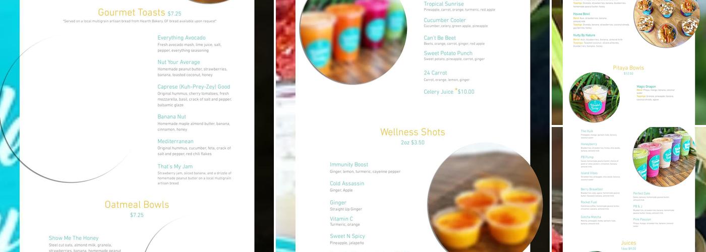 The Blended Berry Menu