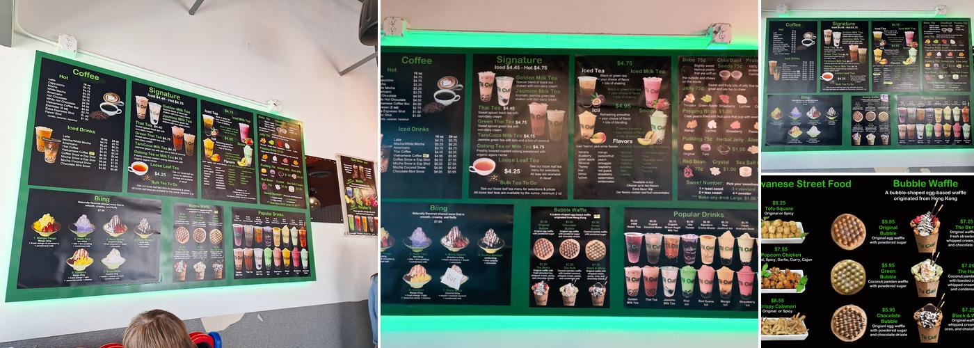 Tii Cup Menu