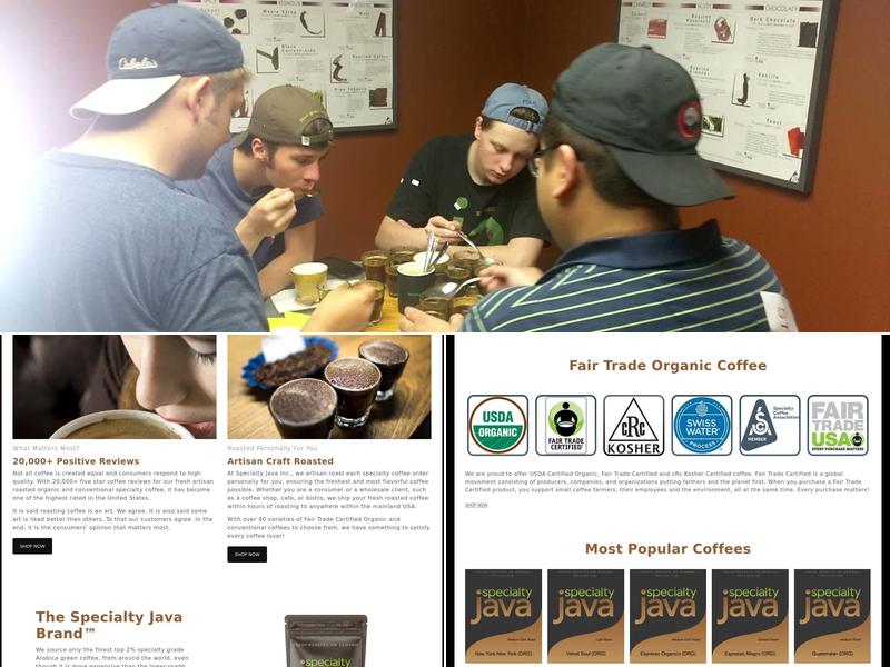 Specialty Java Inc. Menu