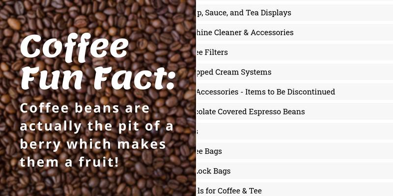 Chauvin Coffee Corporation Menu