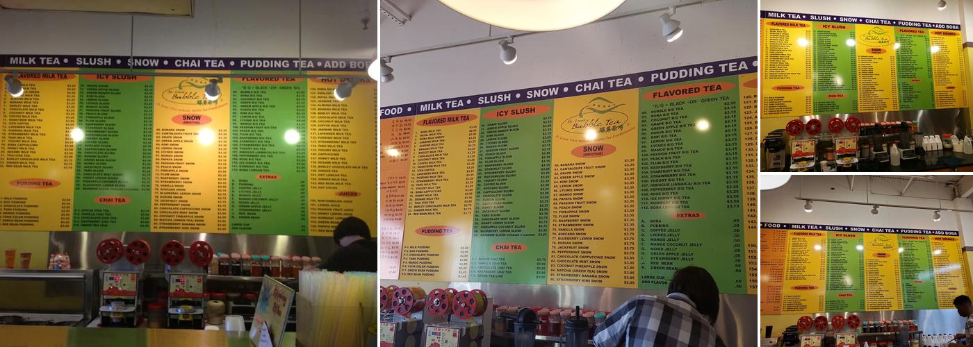 St Louis Bubble Tea Menu