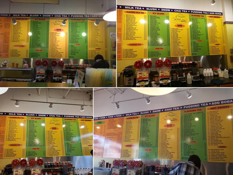 St Louis Bubble Tea Menu