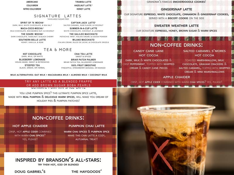 Expresso Branson Menu