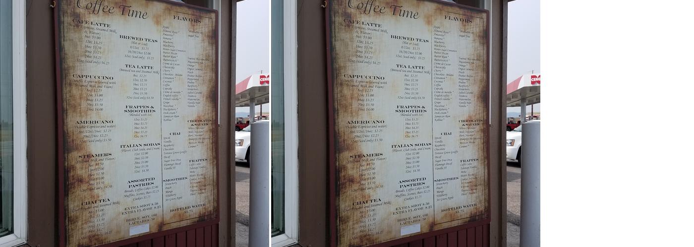 Coffee Time Menu